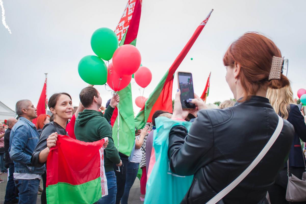 Сморгонь. ЗаБеларусь. Митинг в поддержку Лукашенко
